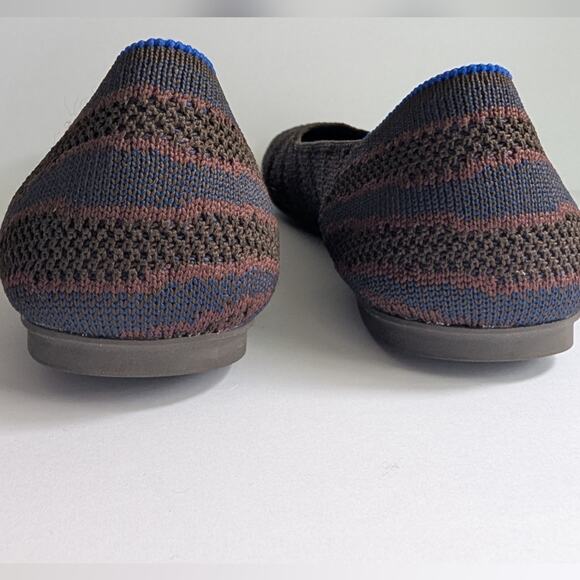 Rothy's Sapphire Zebra Square Toe Ballet Flat Size 7 US Women's - Picture 7 of 8